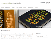 Tablet Screenshot of moniquelallier.com